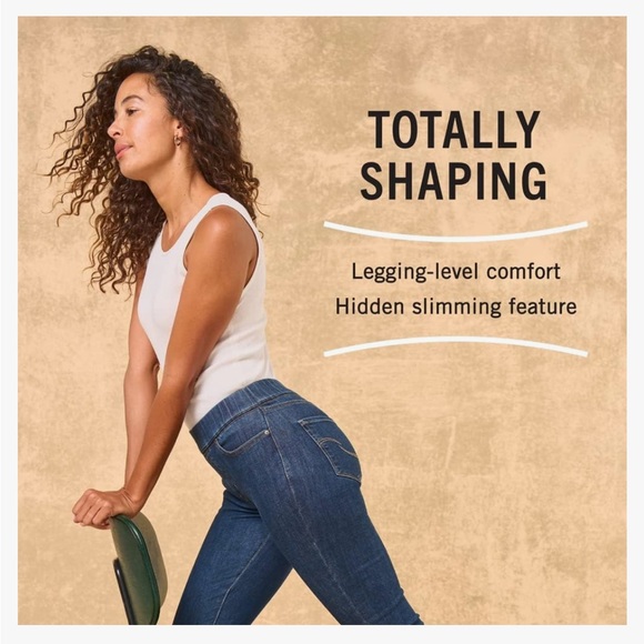 🔥NeW🔥 Signature by Levi Strauss & Co Totally Shaping Pull-On Skinny Jeans Sz 6 - Picture 3 of 9